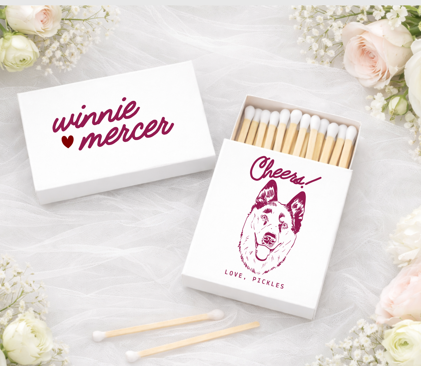 "Cheers! Love, Pickles" Customize Matchbox