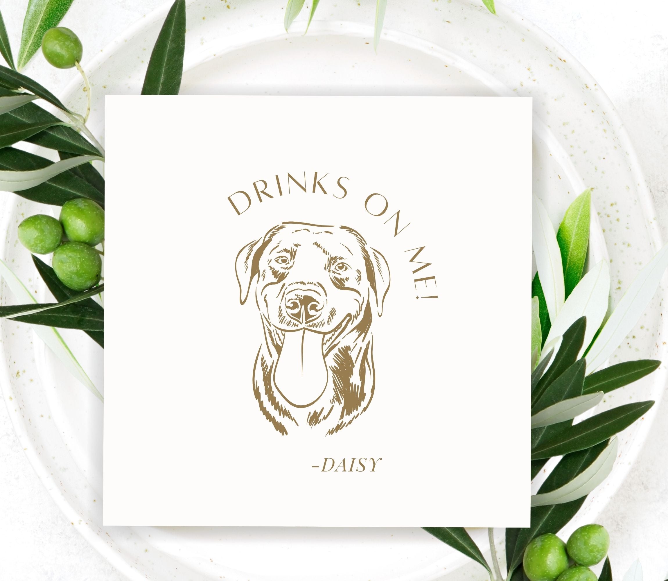 "Daisy" Customized Napkin