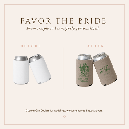 Personalized Rooted In Love Can Coolers