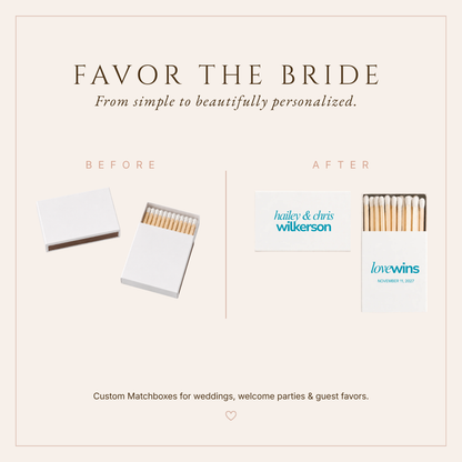 Love Wins Wedding Matchboxes