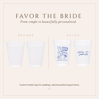 Personalized Dolce Vita Frosted Cups
