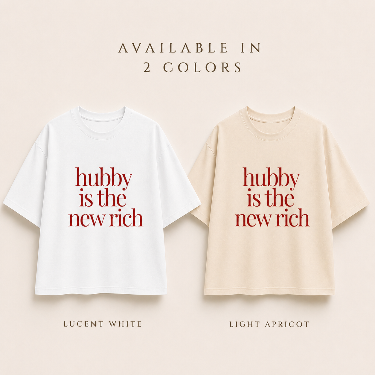 Hubby Is the New Rich Shirt | Bride Shirt, Bachelorette Tee, Wedding Weekend Outfit, Honeymoon Shirt, Bridal Era Tee
