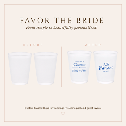 Personalized Forever Is Tomorrow Frosted Cups