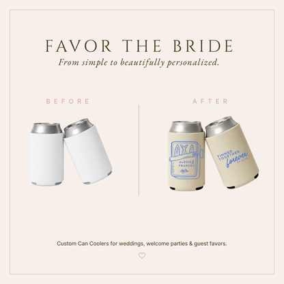 Sardine Wedding Can Coolers for Coastal Weddings