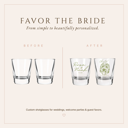 Personalized Pet Portrait Frosted Shot Glasses