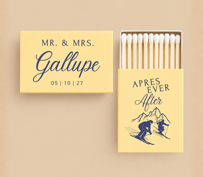 Personalized Après Ever After Wedding Matchboxes