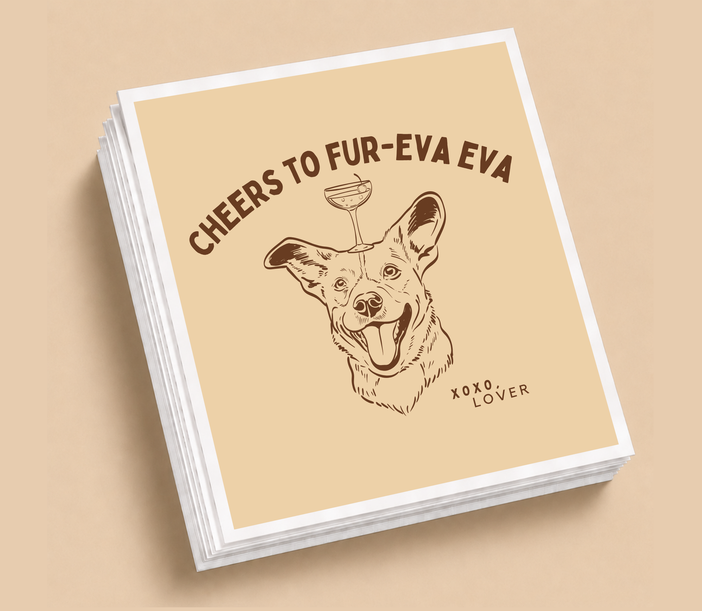 Personalized Beloved Pet Wedding Table Napkins
