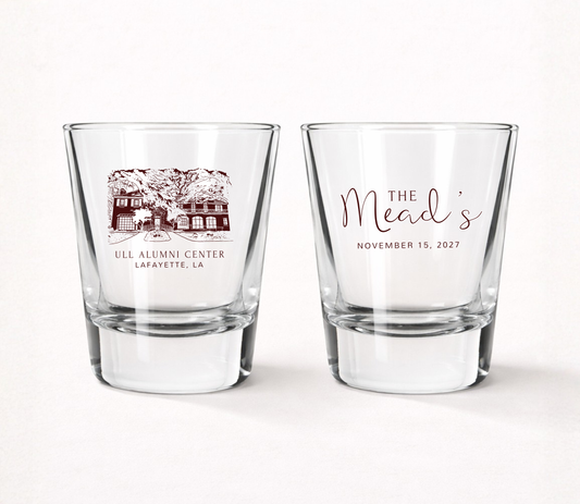 Custom wedding venue shot glasses
Personalized wedding venue illustration glasses
Wedding favor shot glasses
Historic venue wedding shot glasses
Custom wedding keepsake glasses
Personalized wedding guest favors
