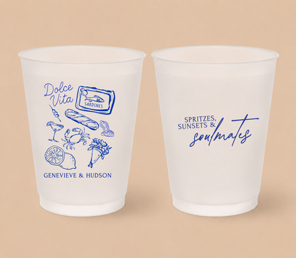 Personalized Dolce Vita Frosted Cups
