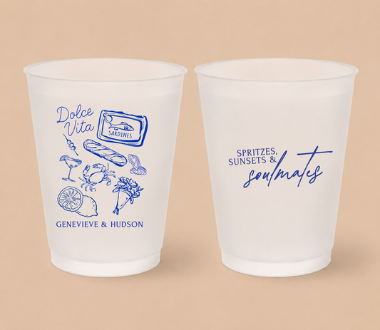Personalized Dolce Vita Frosted Cups