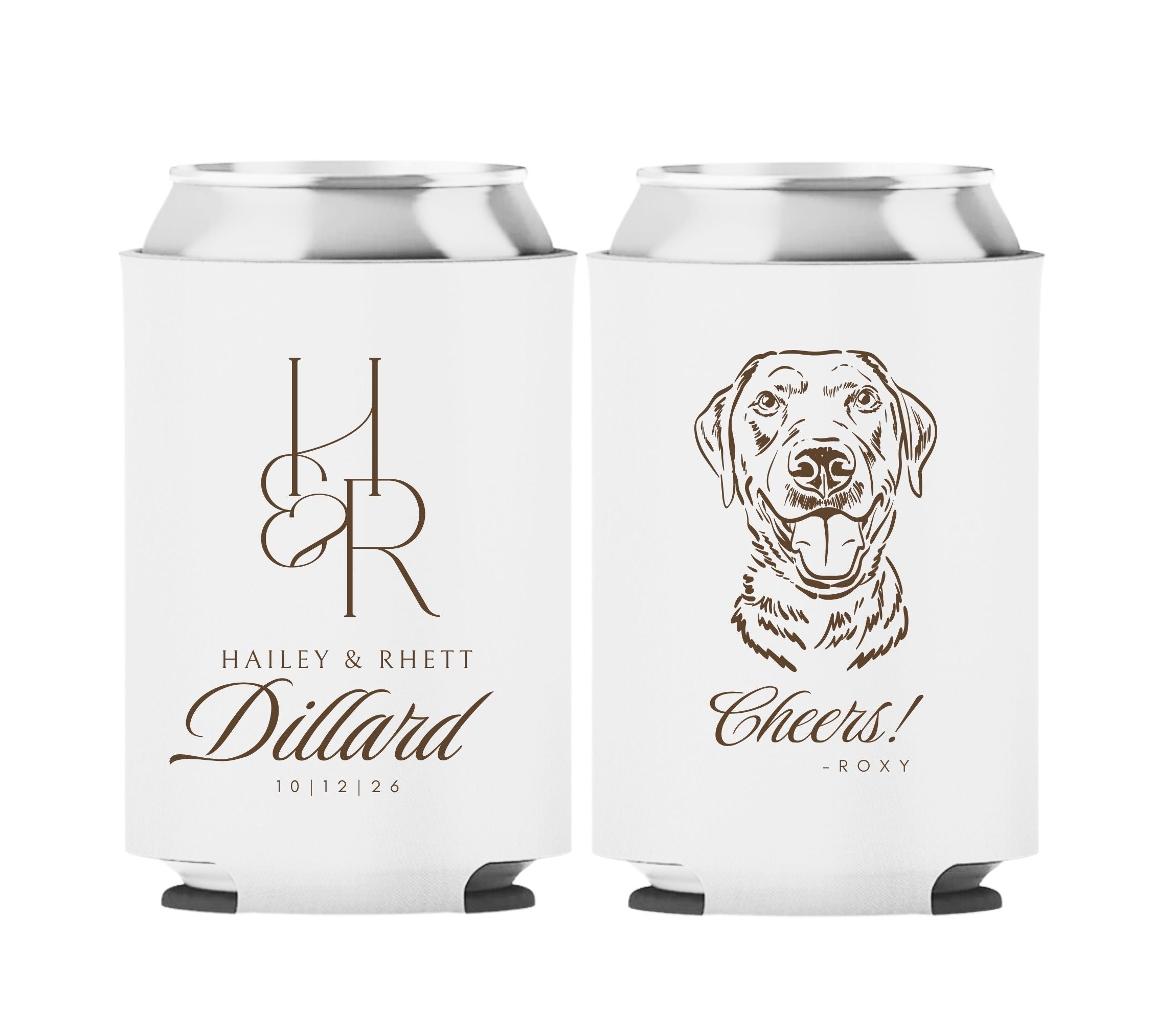 "H & R Dillard" Customized Can Coolers