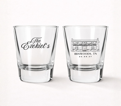 Custom wedding venue shot glasses
Rustic wedding shot glass favors
Barn wedding personalized shot glasses
Estate wedding venue illustration glasses
Custom wedding keepsake shot glasses
Personalized wedding guest favors