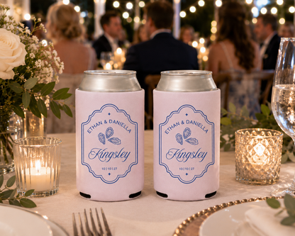 Oyster bar Wedding Can Coolers