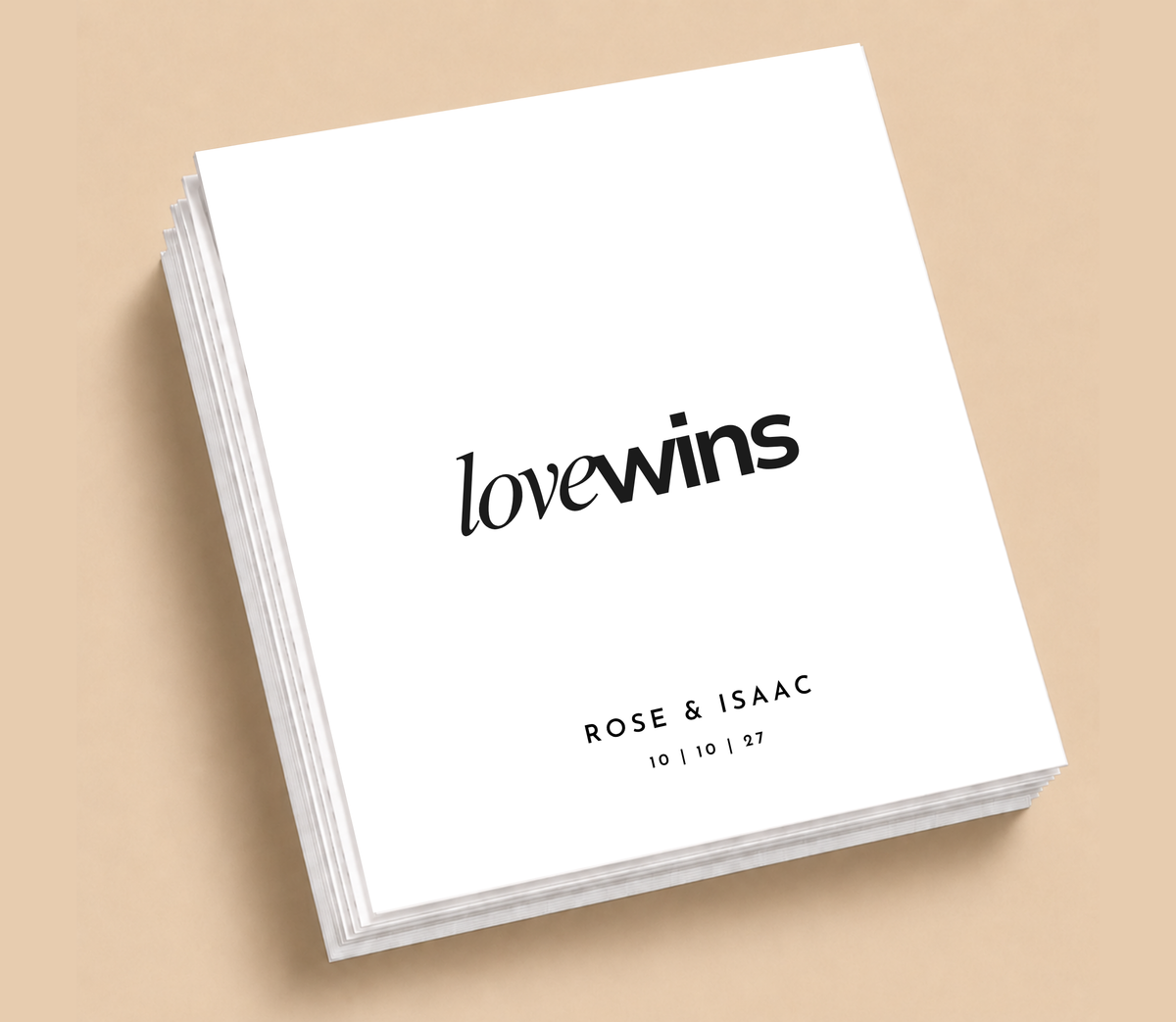Personalized Love Wins Wedding Napkins