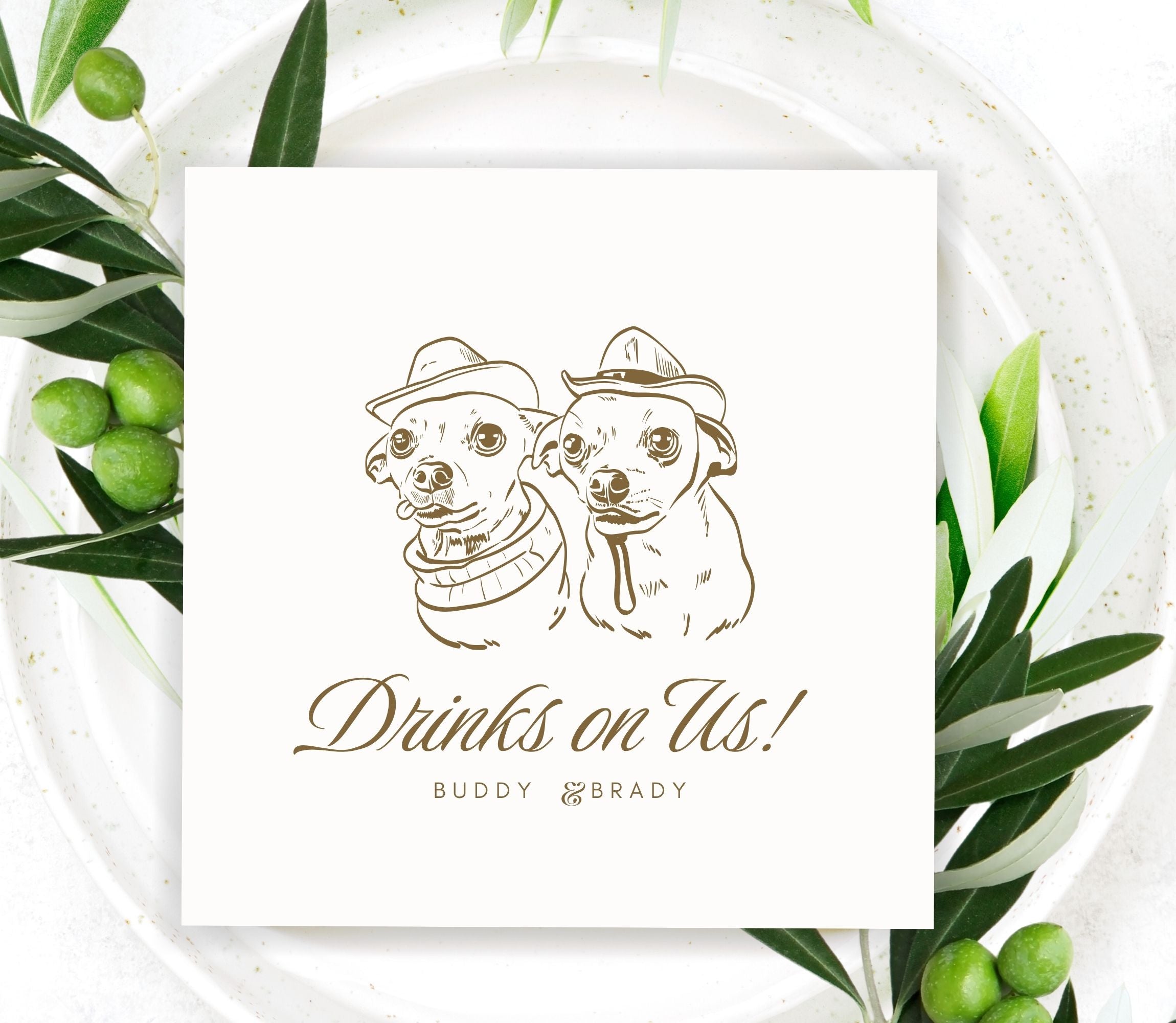 "Buddy" Customized Napkin