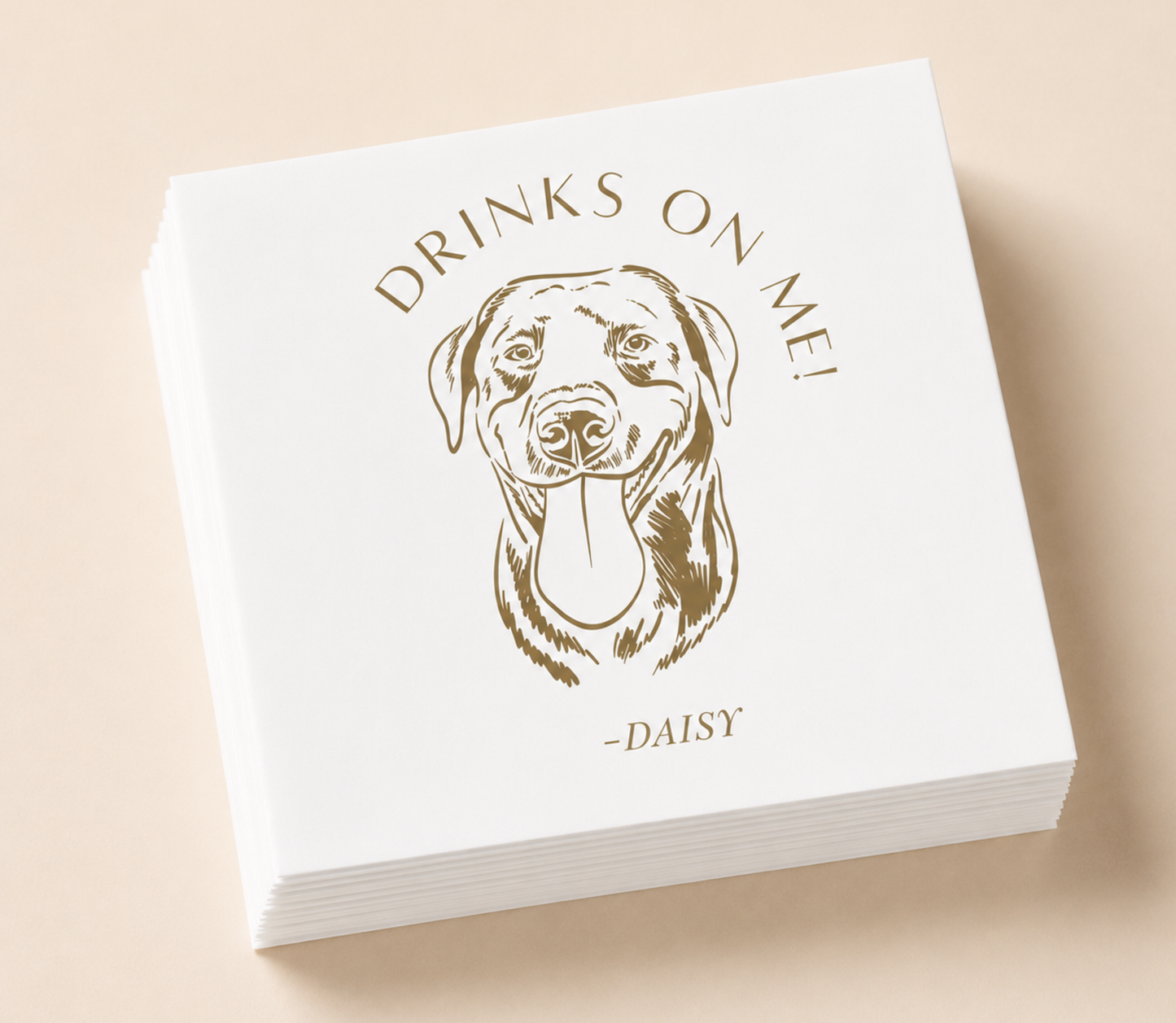 Dog Drinks Theme Napkins Fun Table Decor