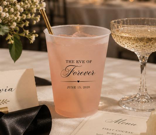 Eve Of Forever Wedding Frosted Cups
