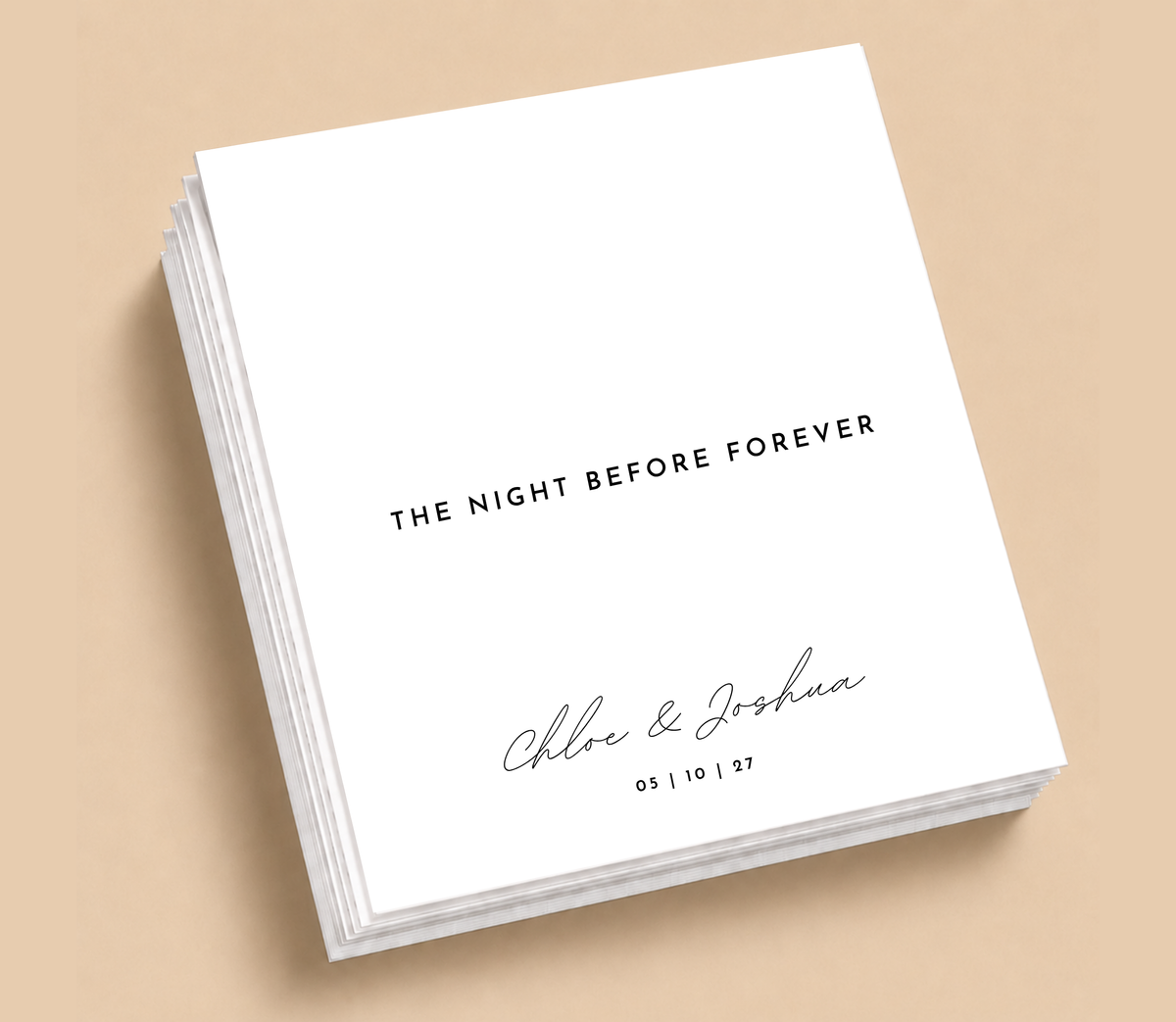 Personalized Night Rehearsal Before Wedding Napkins