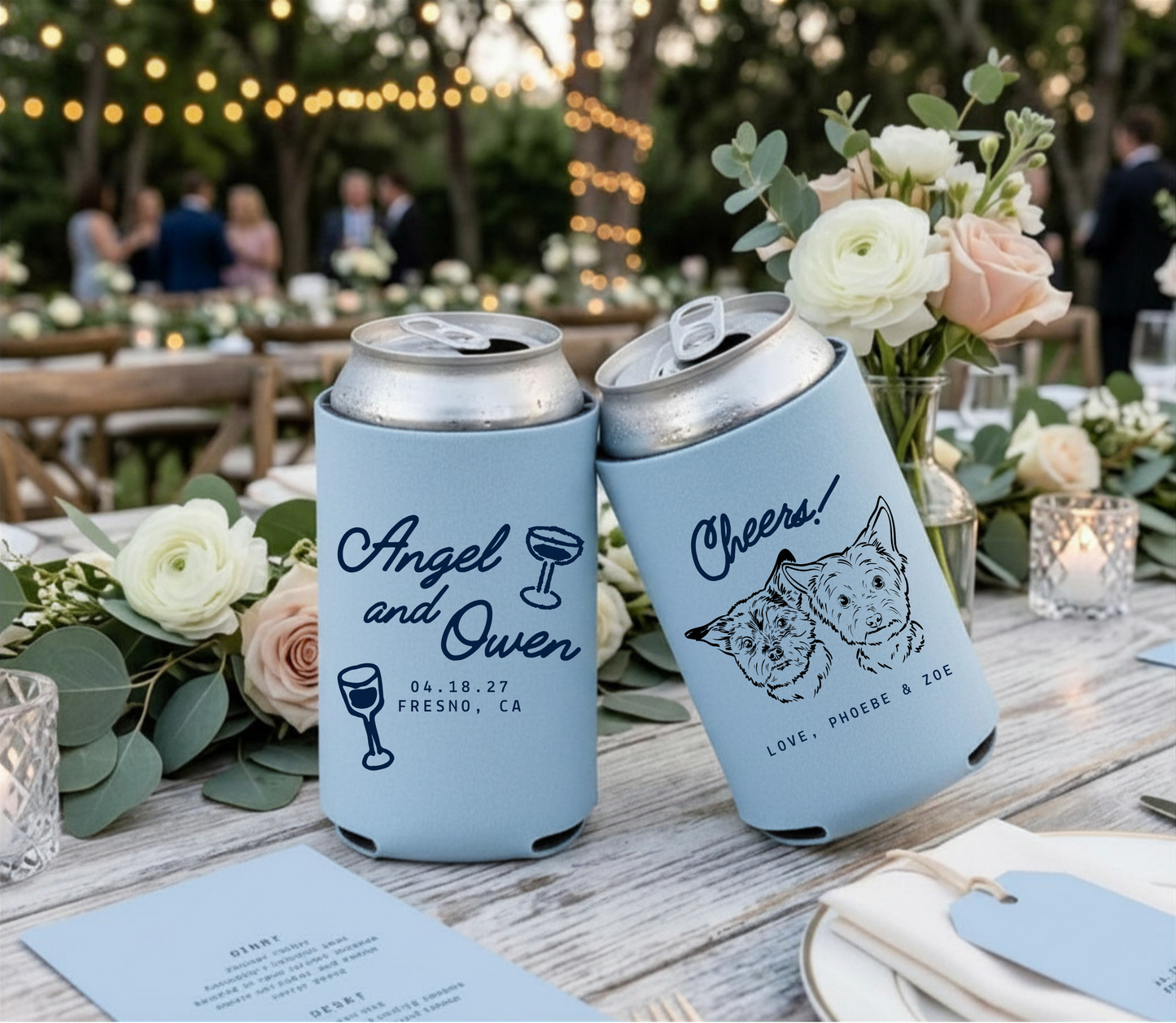 Doodles Pet Drawing Can Cooler