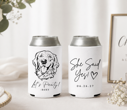 Lets Pawty Pet Wedding Can Cooler