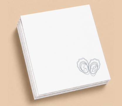 Personalized Oyster Monogram Wedding Napkins