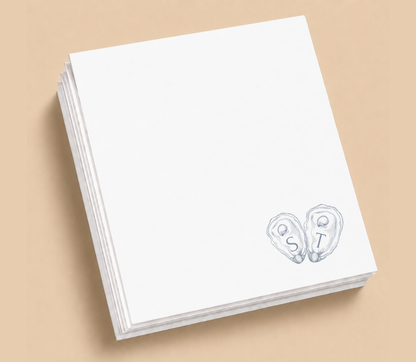 Personalized Oyster Shell Initial Wedding Napkins