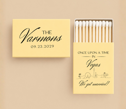 Personalized Las Vegas Wedding Matchboxes