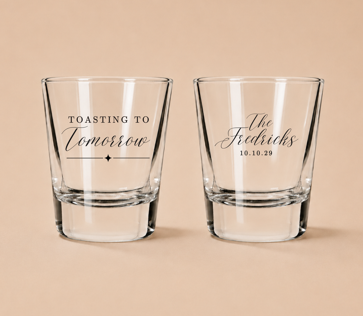 Personalized Wedding Welcome Shot Glasses