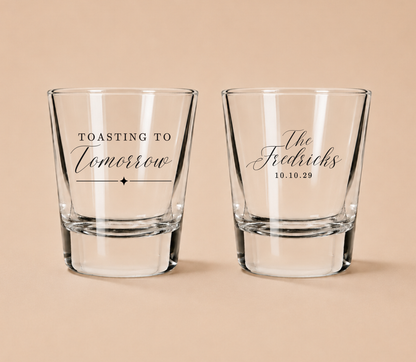 Personalized Wedding Welcome Shot Glasses