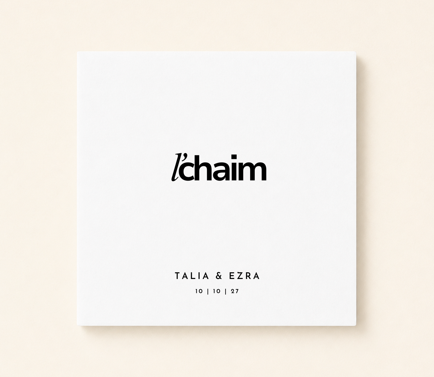 l'chaim Jewish Wedding Napkins