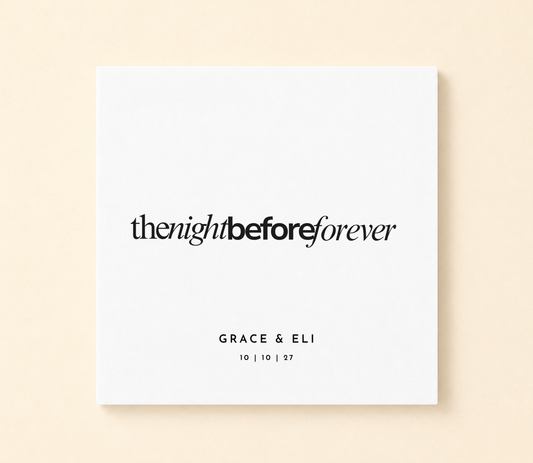 The Night Before Forever Wedding Napkins