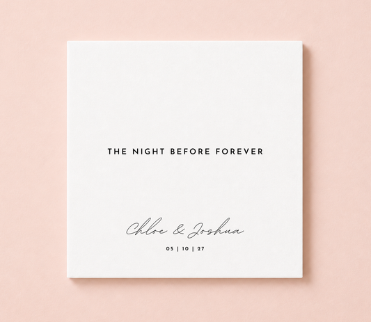 The Night Before Forever Wedding Napkins
