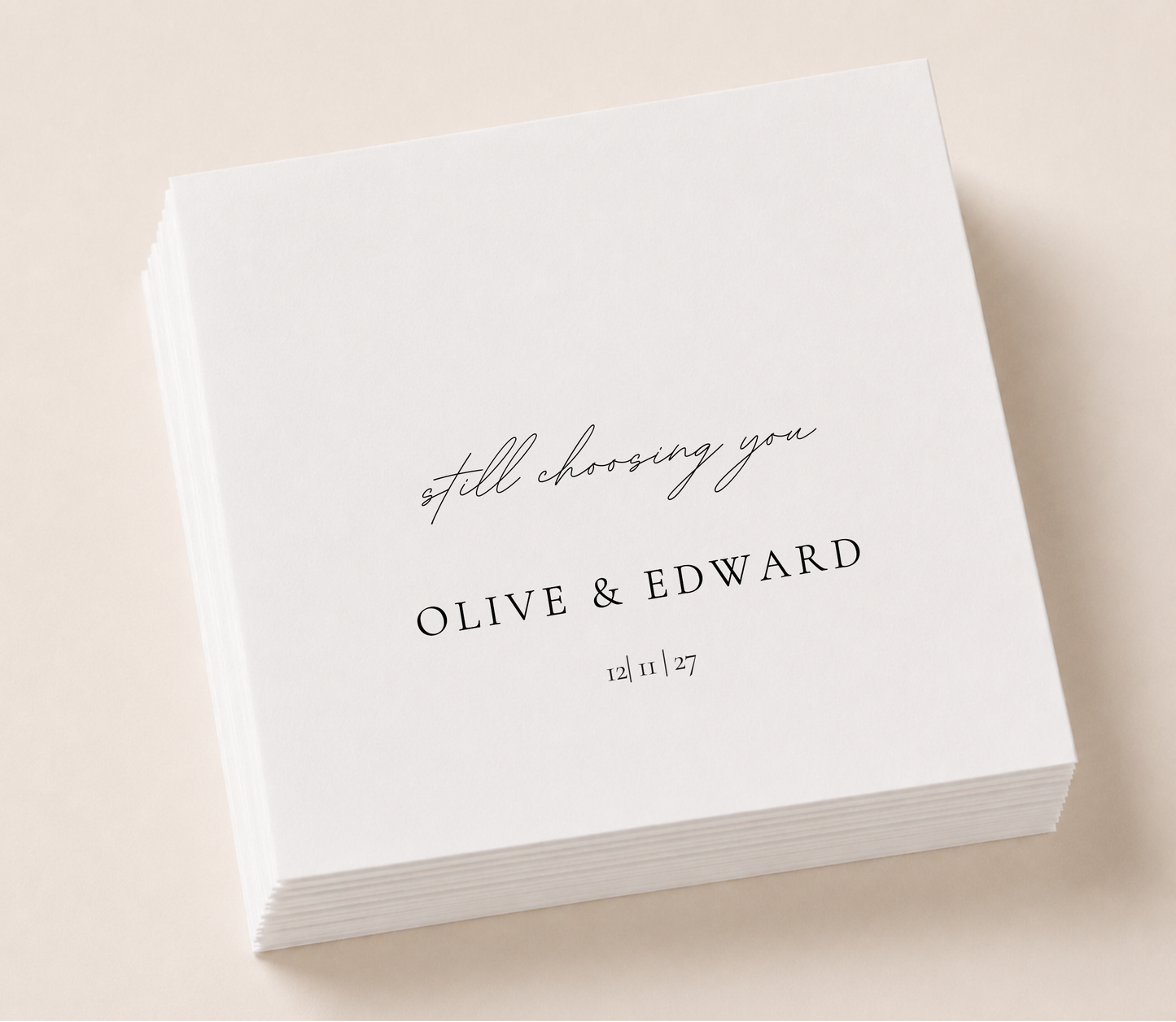 Still Choosing You wedding cocktail napkins