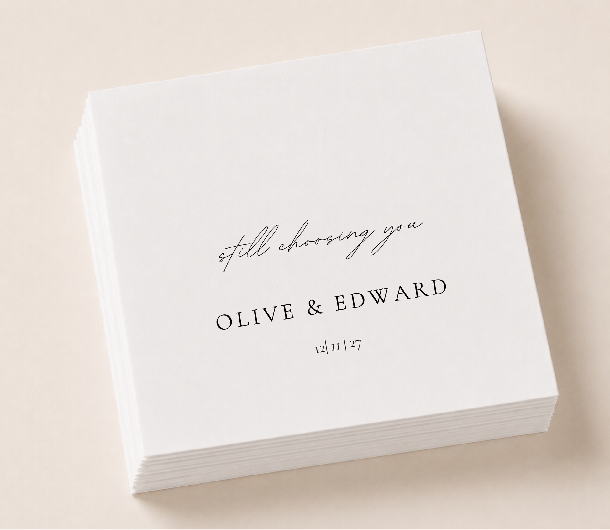 Still Choosing You wedding cocktail napkins
