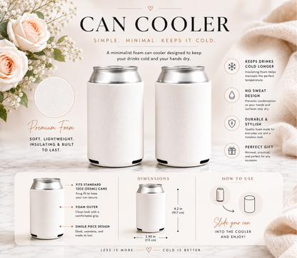 Personalized Wedding Regular Size Can Coolers