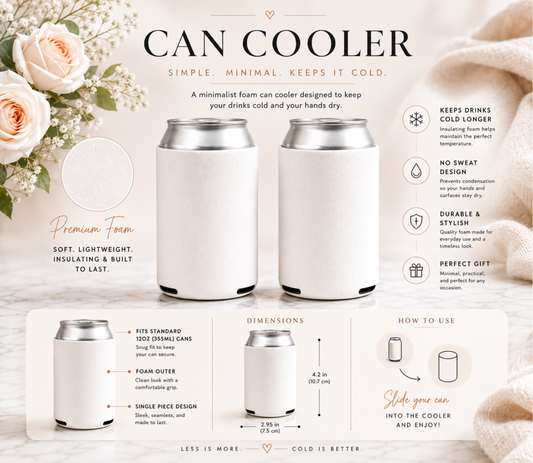 Personalized Wedding Regular Size Can Coolers