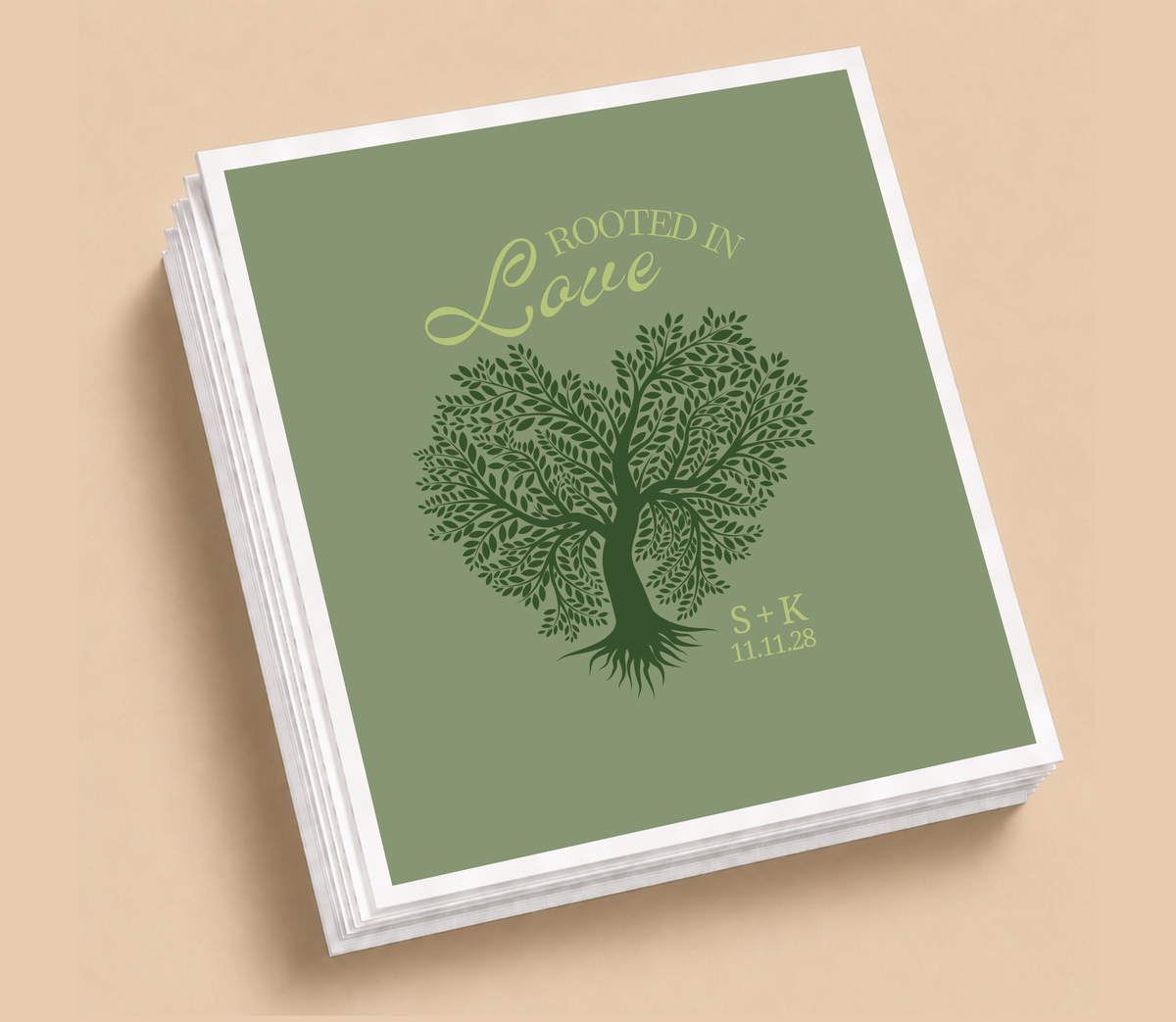 Rooted in Love Wedding Table Napkins