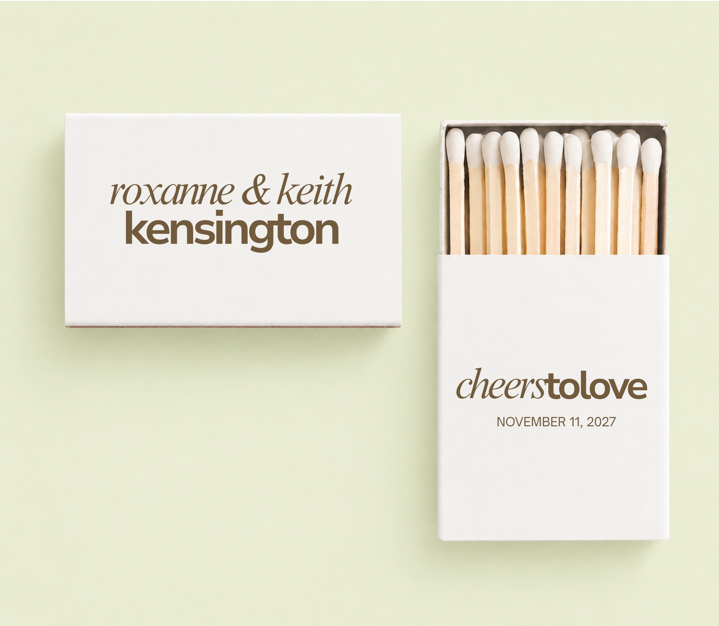 Cheers to Love Matchbox
