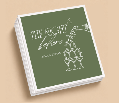 Personalized The Night Before Wedding Napkins