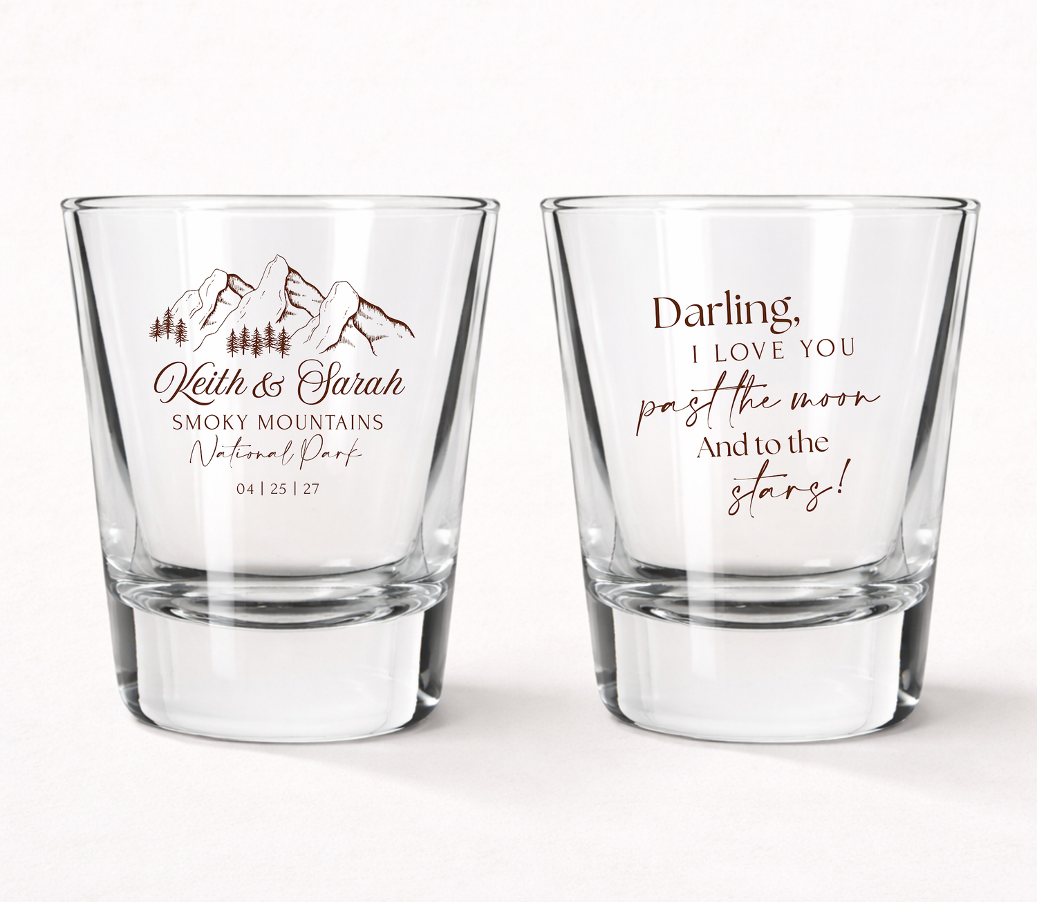 Tomorrow We Say I Do Tonight We Party wedding shot glasses
Personalized wedding welcome party shot glasses
Custom rehearsal dinner shot glasses
Wedding eve celebration shot glasses
Personalized family name wedding favors
Wedding weekend keepsake shot glasses