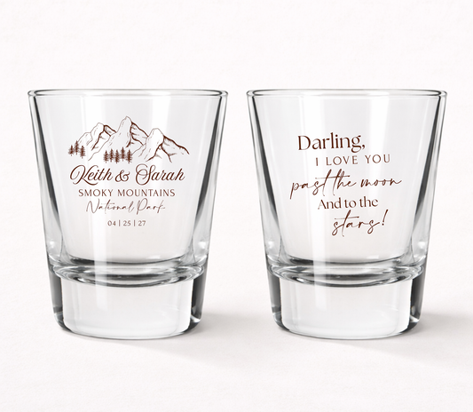 Tomorrow We Say I Do Tonight We Party wedding shot glasses
Personalized wedding welcome party shot glasses
Custom rehearsal dinner shot glasses
Wedding eve celebration shot glasses
Personalized family name wedding favors
Wedding weekend keepsake shot glasses