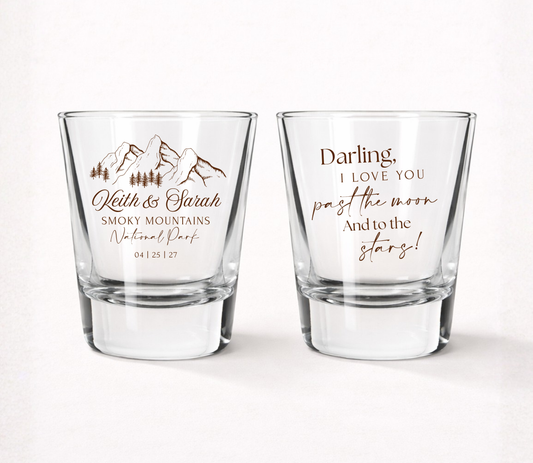 Tomorrow We Say I Do Tonight We Party wedding shot glasses
Personalized wedding welcome party shot glasses
Custom rehearsal dinner shot glasses
Wedding eve celebration shot glasses
Personalized family name wedding favors
Wedding weekend keepsake shot glasses