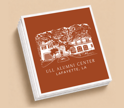 Personalized ULL Alumni Center Wedding Table Napkins