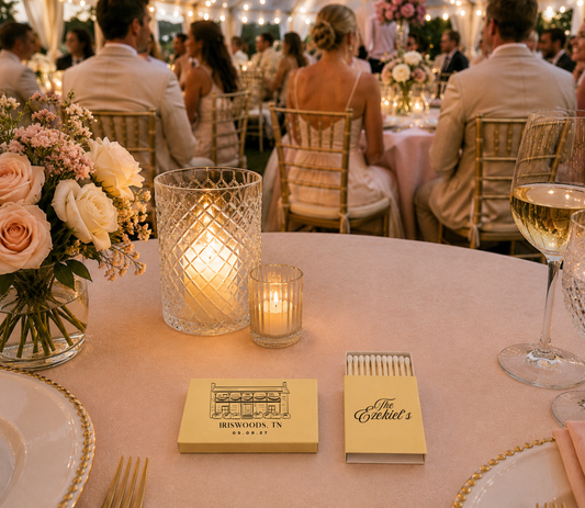 Personalized Iriswoods Wedding Matchboxes