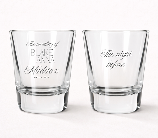The Wedding Of Shot Glasses, Personalized Wedding Shot Glasses, Wedding Welcome Party Favors, Rehearsal Dinner Favors, Wedding Weekend Favors, Custom Wedding Shot Glasses, Personalized Wedding Keepsakes, Wedding Celebration Favors, Bridal Party Shot Glasses, Wedding Guest Favors.